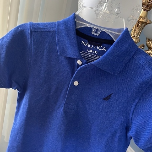 Brand New Nautica Blue Polo Short Sleeve Golf Shirt Embroidered Logo - Picture 4 of 11